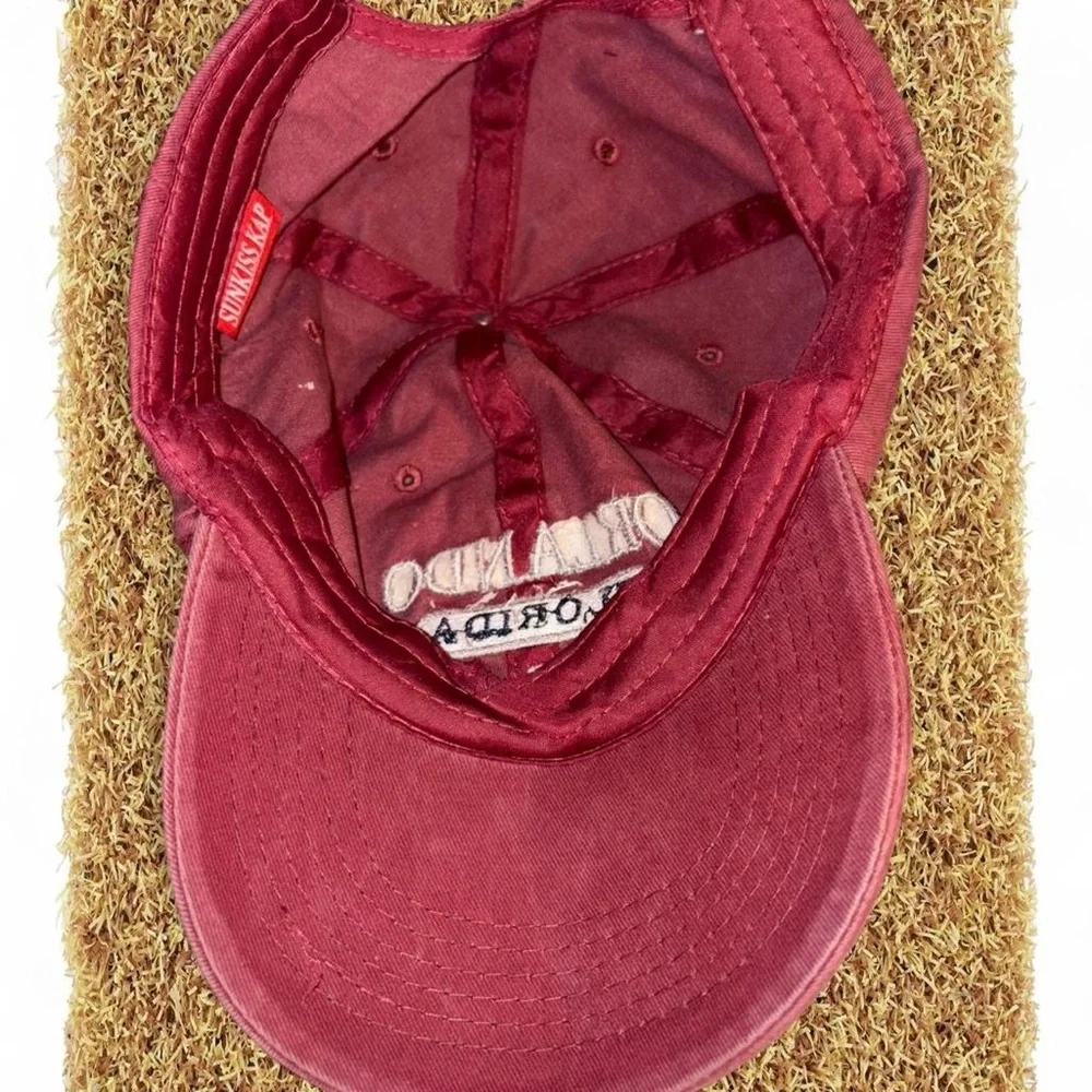 Orlando Embroidered Red Cap